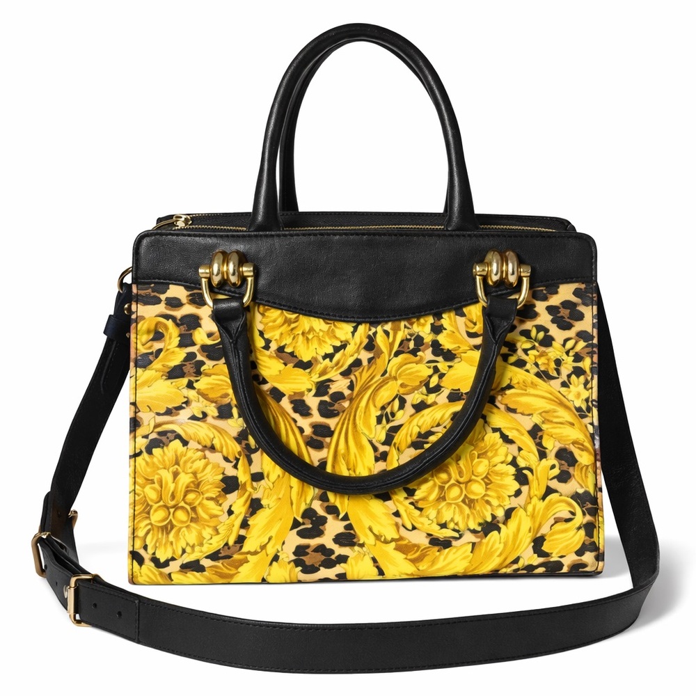 Gianni Versace Vintage Satchel - highly collectible “2 way Sunburst” hand bag